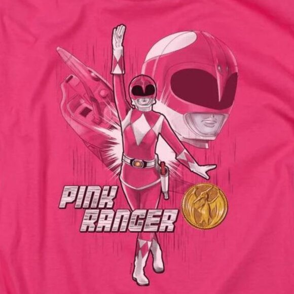 Pink Ranger Mighty Morphin Power Rangers 2025 Cartoon Fan T-Shirt 81 - Picture 2 of 5